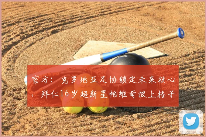 官方：克罗地亚足协锁定未来核心，拜仁16岁超新星帕维奇披上格子战袍